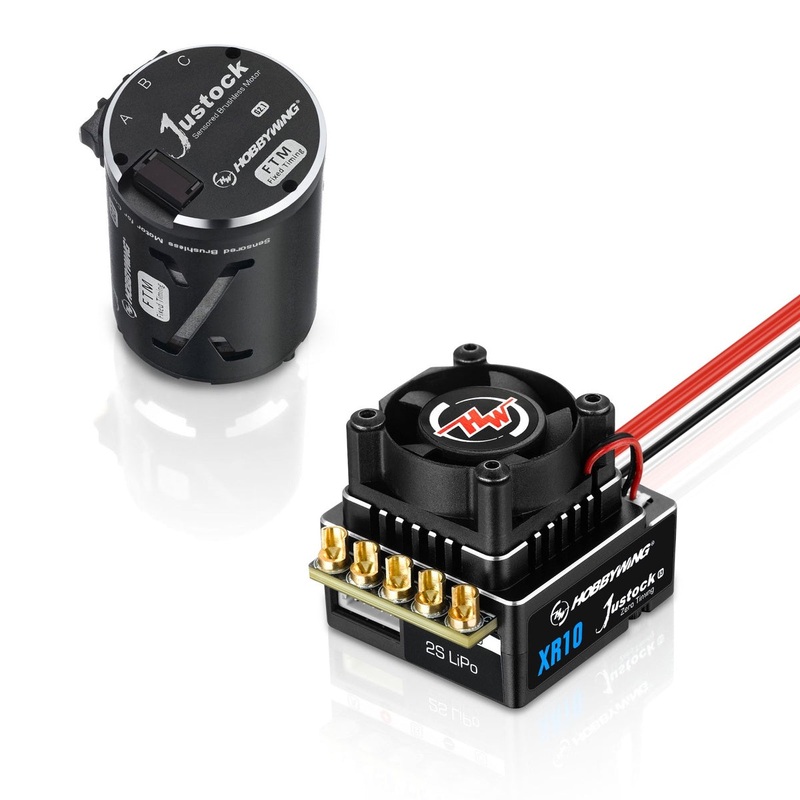 Hobbywing XR10 Justock G3 Sensored Brushless ESC/SD G2.1 Motor Combo (13.5T) – HWI38020320