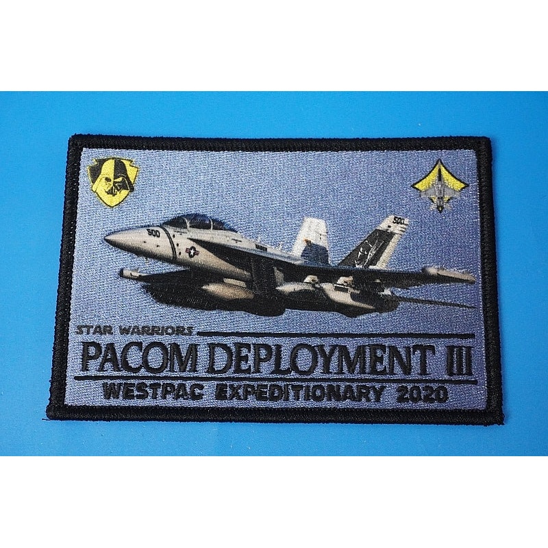 Patch USN VAQ-209 Star Warriors PACOM DEPLOYMENT III without hook and loop