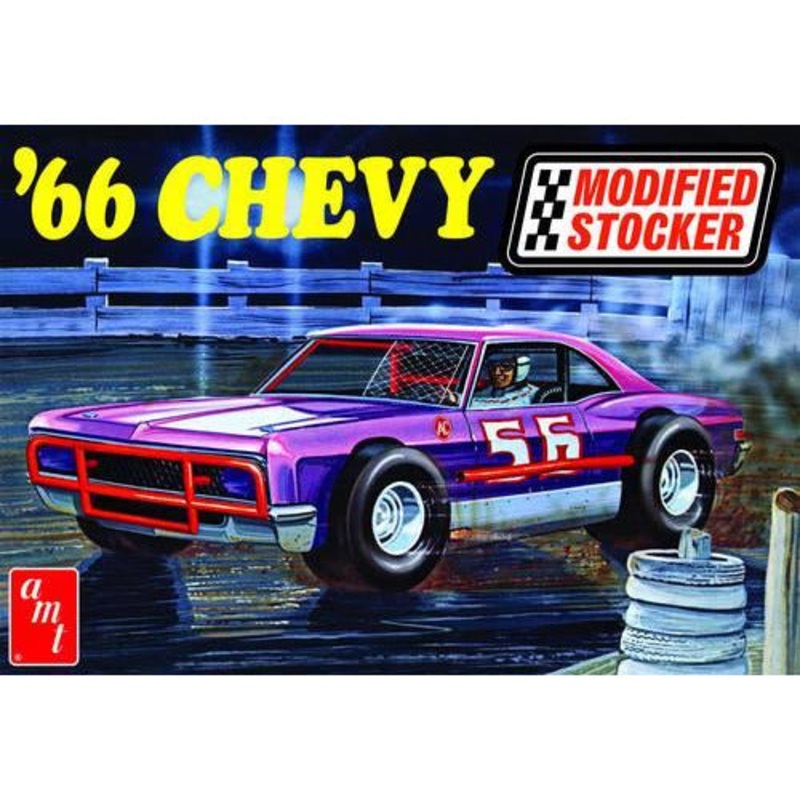 1966 Chevrolet Impala Modified Stocker 1/25 Model Car Kit #1183 by AMT