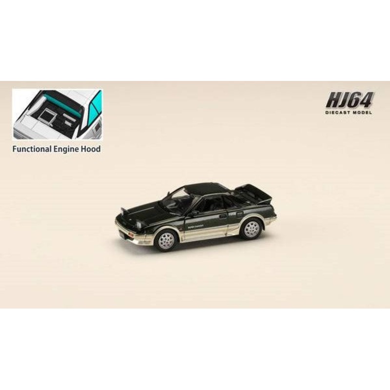 [ Back-order ] Hobby Japan HJ641056BGS 1:64 Toyota MR2 1600G-LIMITED SUPER CHARGER 1986 New Sherwood Toning Diecast model car