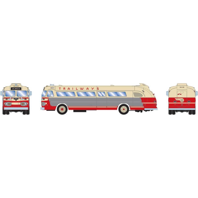HO RTR Intercity Bus Santa Fe Trailways LA #1