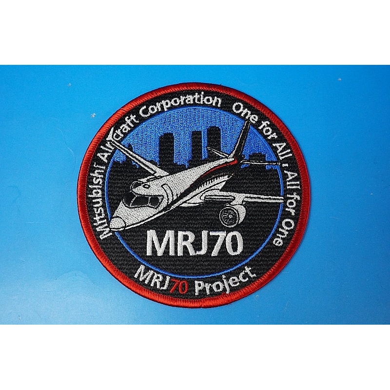 Patch Mitsubishi Aircraft Corporation MHI MRJ70 Project One for All, All for One without hook and loop