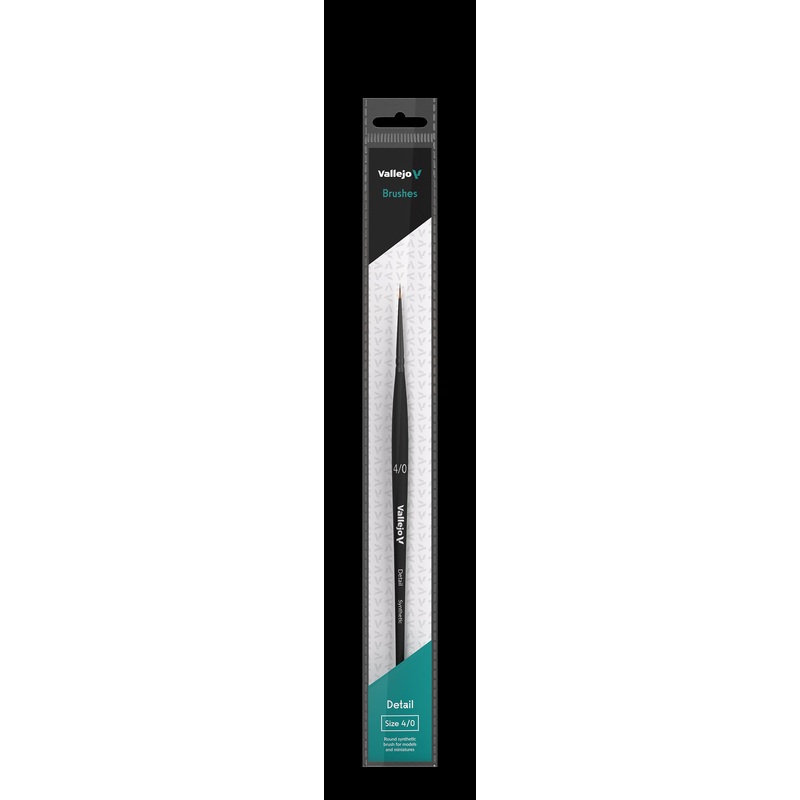 Vallejo Brush B02040 Round #4/0 Synthetic Hair