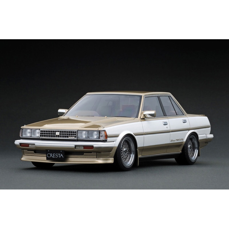 [ Back-order ] ignition model IG3831 1:18 Toyota CRESTA GT TWIN TURBO GX71 White Gold model car