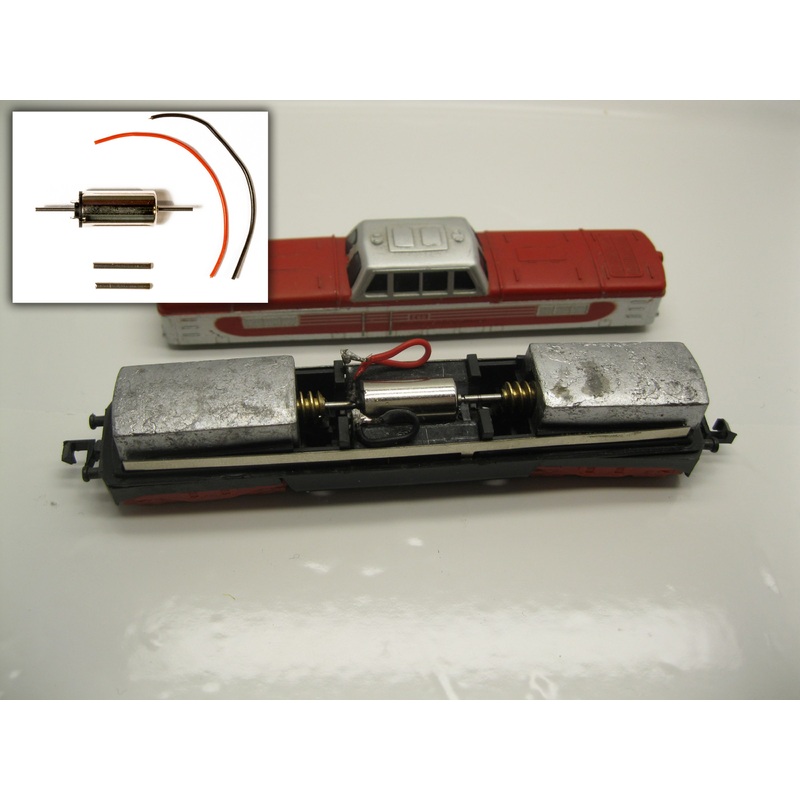 Conversion kit with bell armature motor Piko T449 CSD V118 / V180 DR