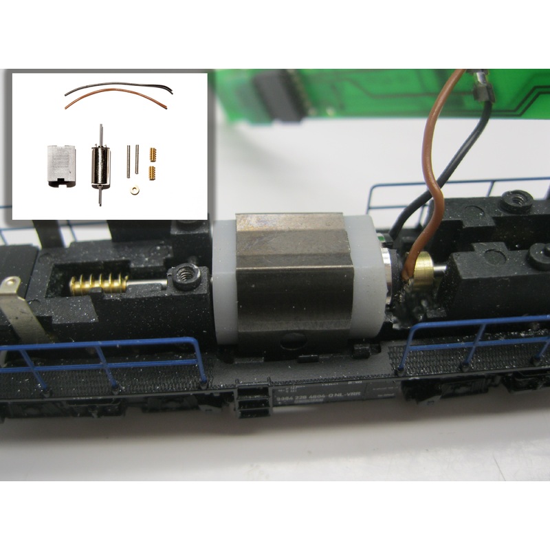 Conversion kit with bell armature motor Fleischmann V100 Ost