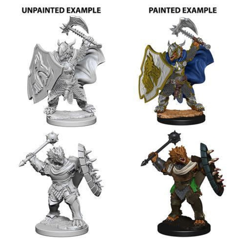 D&D Unpainted Mini – Dragonborn Male Paladin 73200
