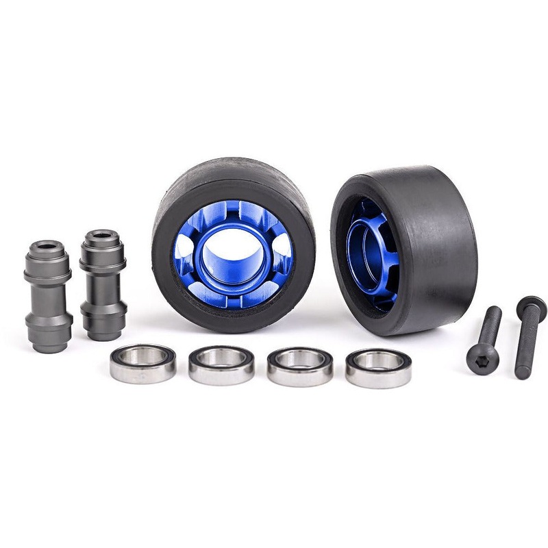 Wheels (2): 6061-T6 – Anodized Aluminum Assorted Colours TRA7775