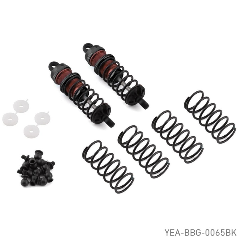 Yeah Racing Aluminum Go Big Bore Off-Road Shocks (Black) (2) (65mm) – YEA-BBG-0065BK