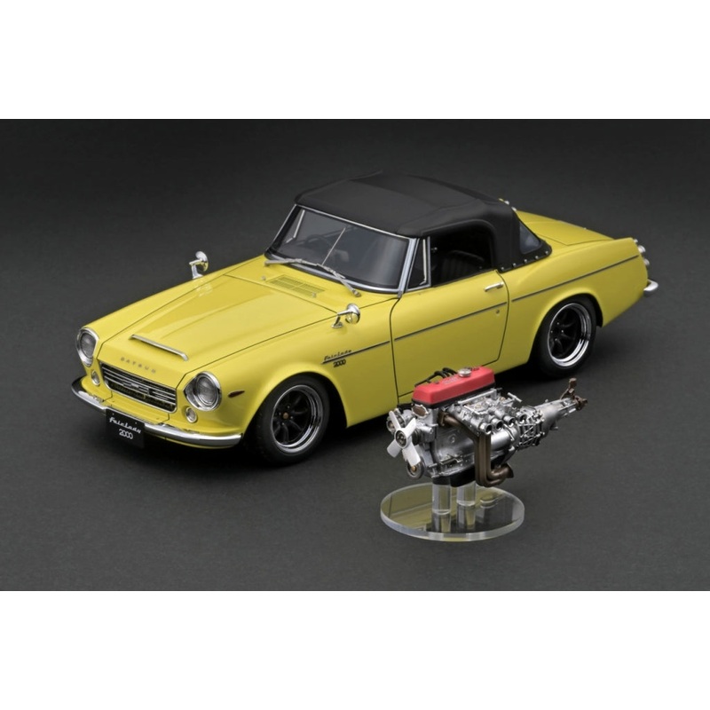 [ Back-order ] ignition model IG2714 1:18 DATSUN Fairlady 2000 SR311 Yellow With Engine