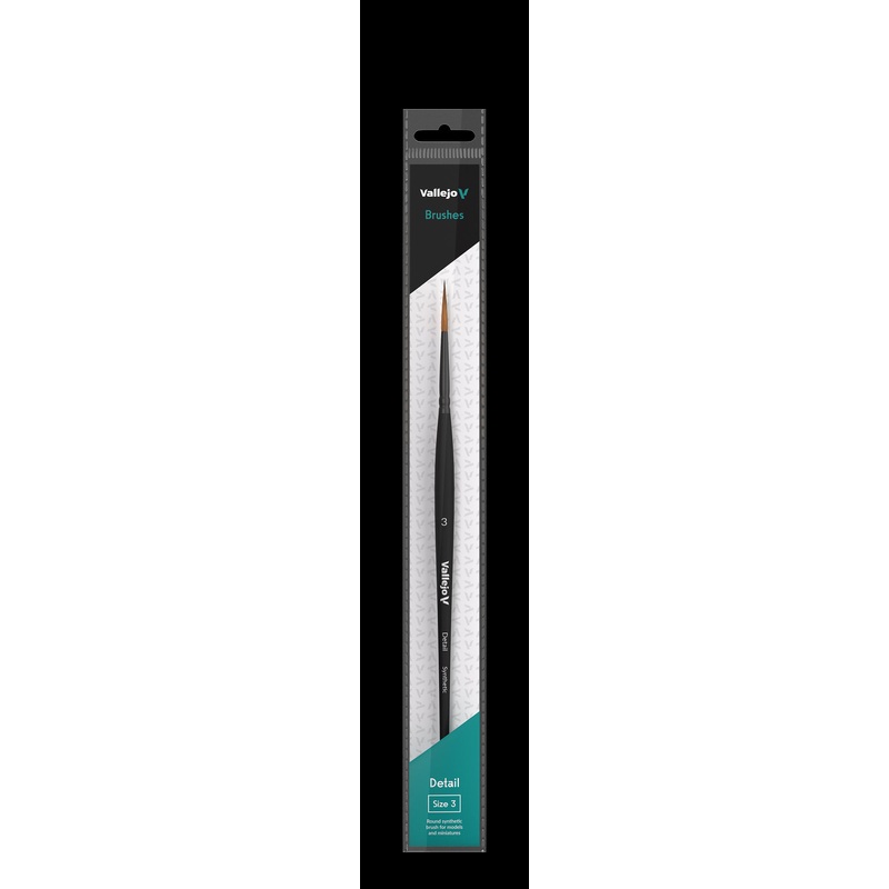 Vallejo Brush B02003 Round #3 Synthetic Hair