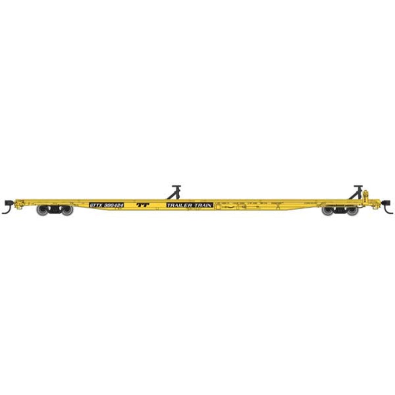 85′ General American G85 Flatcar – Ready to Run #5519 GTTX (Yellow) #300424
