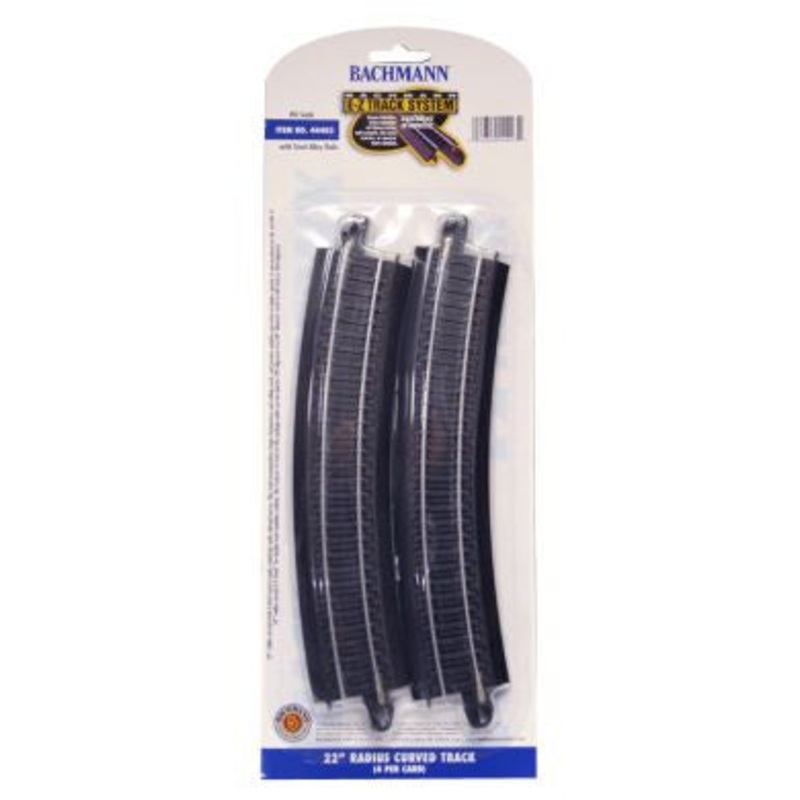 Bachmann 22 Radius Curve Track – Steel (4PC)(HO)