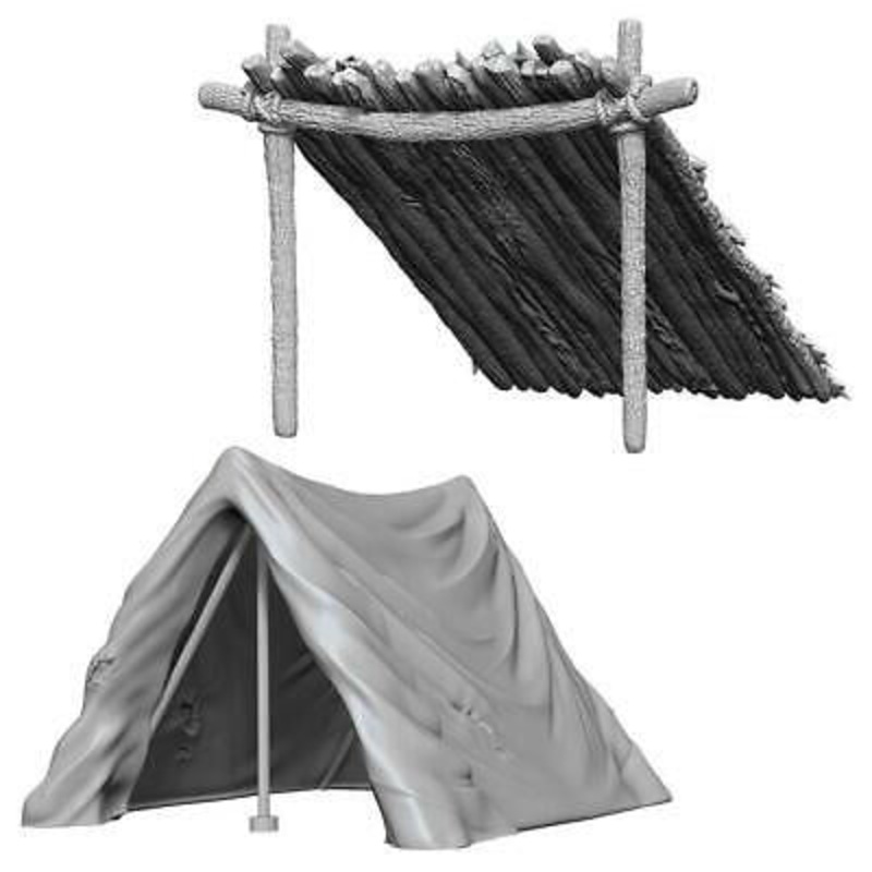 D&D Unpainted Mini – Tent and Lean-To 73858