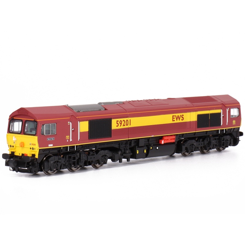 DCC + Sound Diesel locomotive Class 59 59201 EWS Vale of York