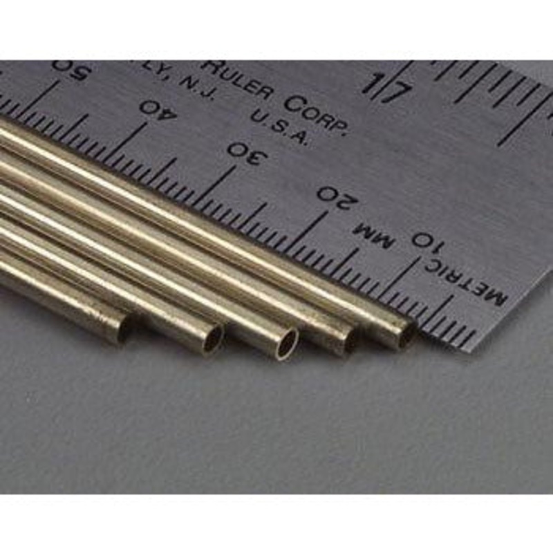 K&S Round Brass Tube 3 Ft – 1/16 (1.57mm) OD (1pc) KSE1143