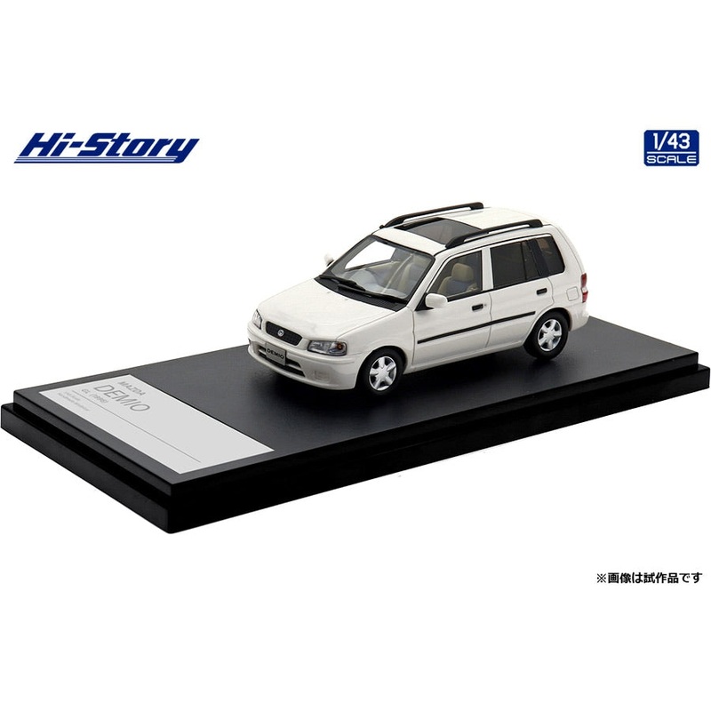 [ Back-order ] Hi-Story HS497WH 1:43 MAZDA DEMIO GL 1996Shast White Resin model car