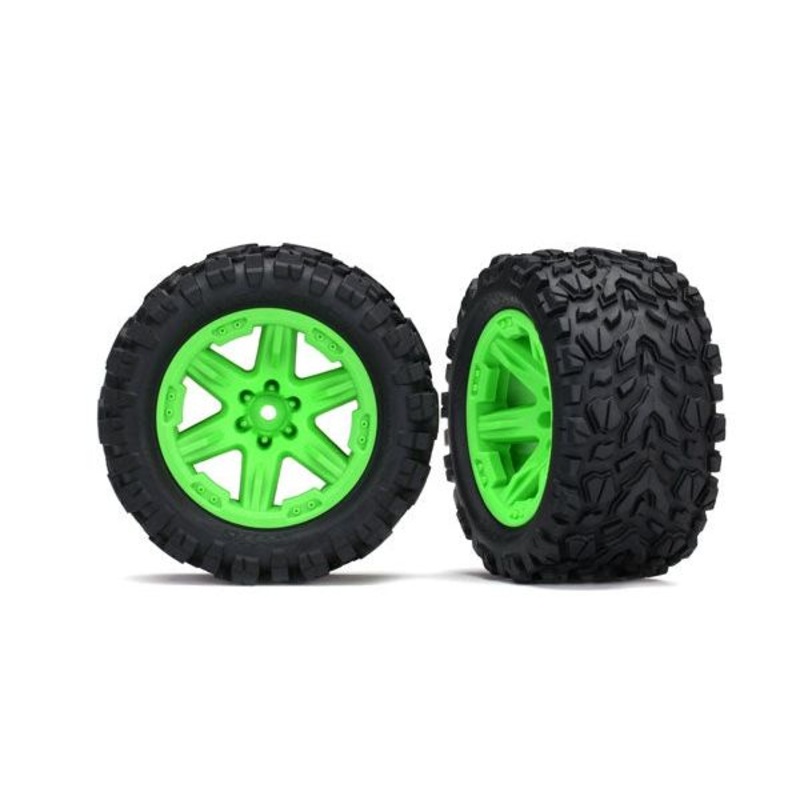 Traxxas Talon Exteme 2.8 Tires & RXT Wheels, Green TRA6773G