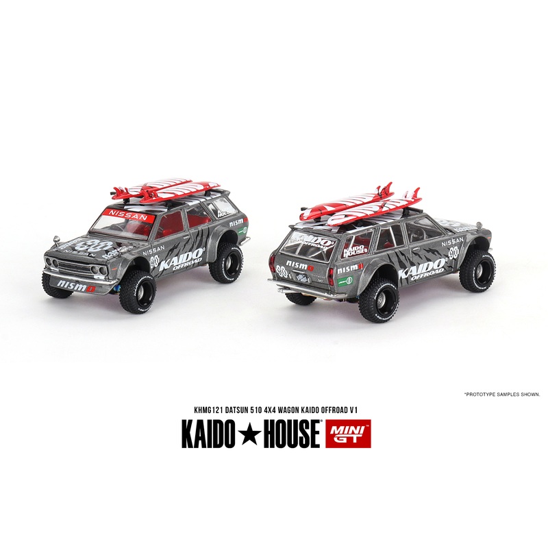 [ Back-order ] TSM MINI-GT KHMG121 1:64 Datsun KAIDO 510 Wagon 4×4 Kaido Offroad V1 RHD model car