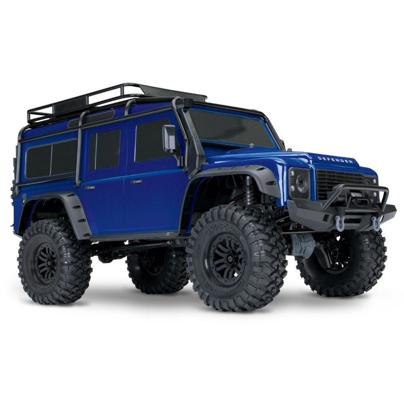 Traxxas 1/10 4WD Crawler RTR TRX-4 Land Rover Defender – Blue TRA82056-4BLUE