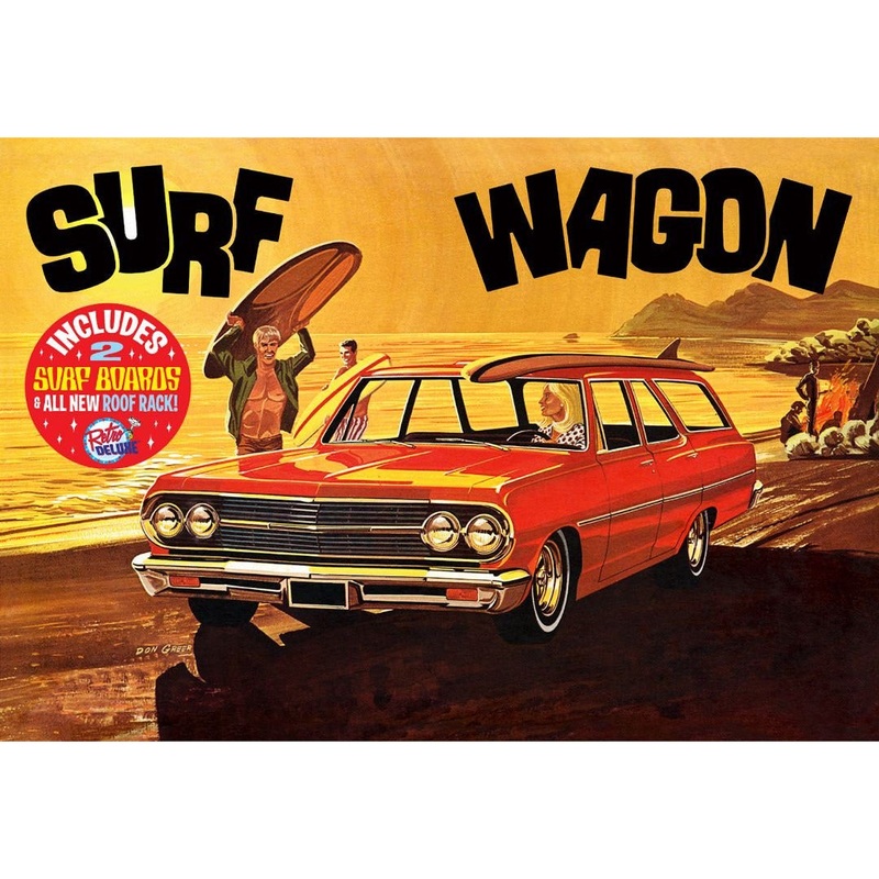 1965 Chevy Surf Wagon Model Kit (Level 2) 1/25 by AMT
