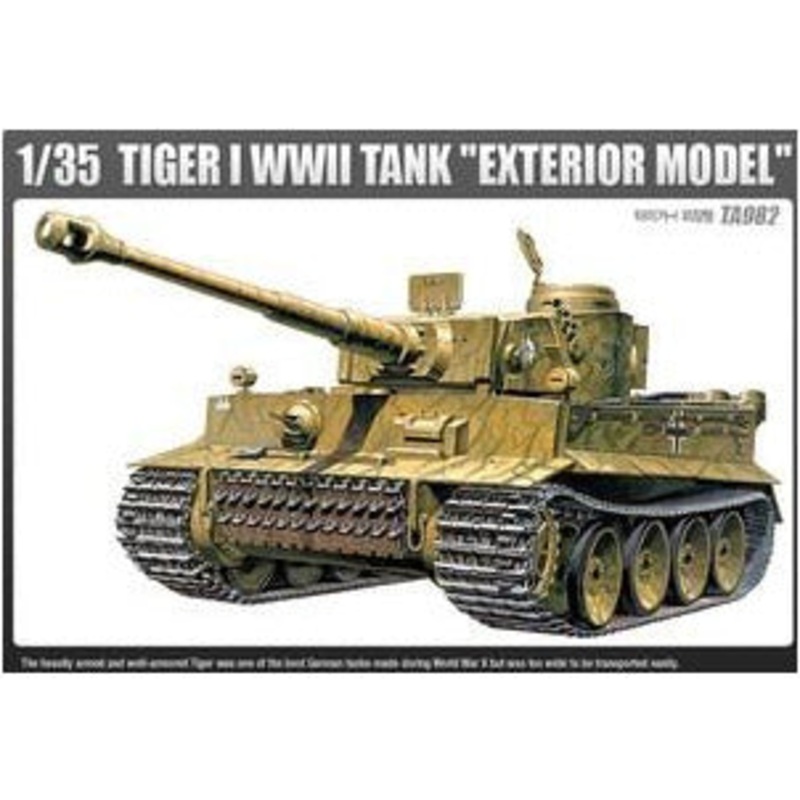 German Tiger-I Early Production Version ‘Exterior Model’ 1/35 #13264 by Academy