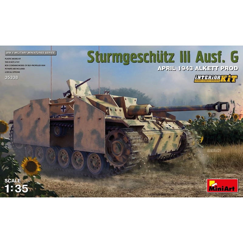 Sturmgeschutz III Ausf. G April 1943 Alkett Prod. Interior Kit 1/35 #35338 by MiniArt