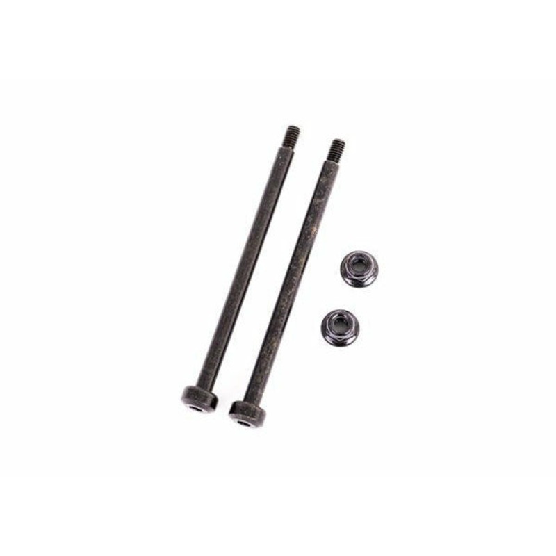 TRA9543 Suspension pins, outer, rear, 3.5×56.7mm (hardened steel) (2)/ M3x0.5mm NL, flanged (2)