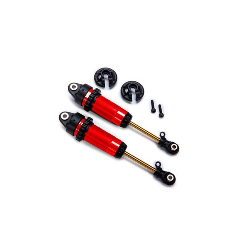 Traxxas Shocks, GTR xx-long red-anodized, PTFE-coated bodies with TiN shafts (fully assembled, without springs) (2) – TRA7462-RED