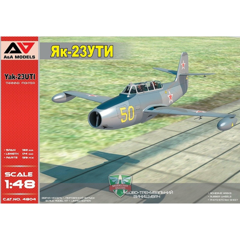 Yak-23 UTI Military Trainer 1/48 #AAM4804 by A&A Models