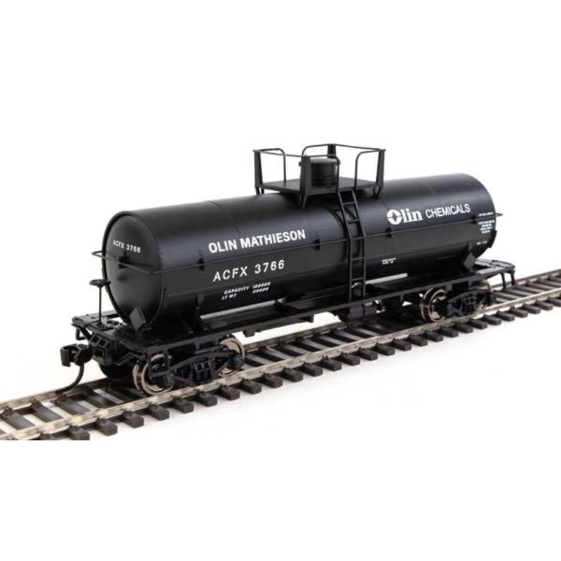 36′ Chemical Tank Car – Ready to Run #48014 Olin Chemical ACFX #3766