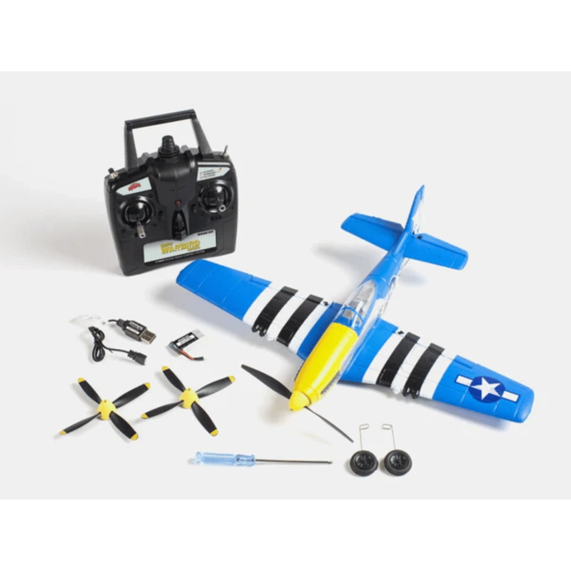 RageRC P-51D Mustang Obsession Micro Warbirds RTF Electric Airplane (400mm) – RGRA1300V2