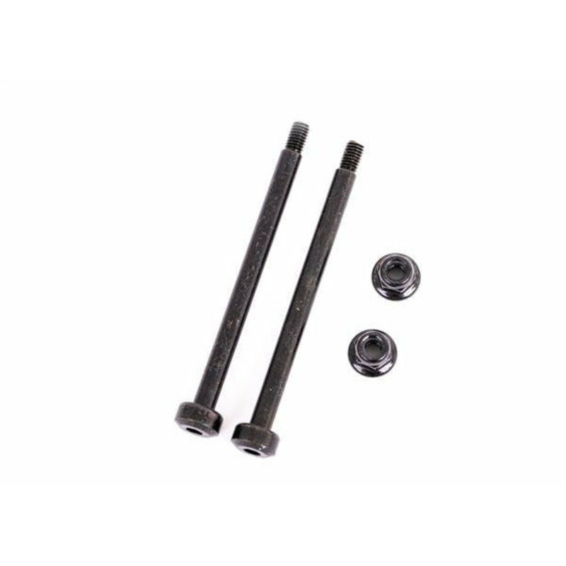 TRA9542 Suspension pins, outer, front, 3.5×48.2mm (hardened steel) (2)/ M3x0.5mm NL, flanged (2)