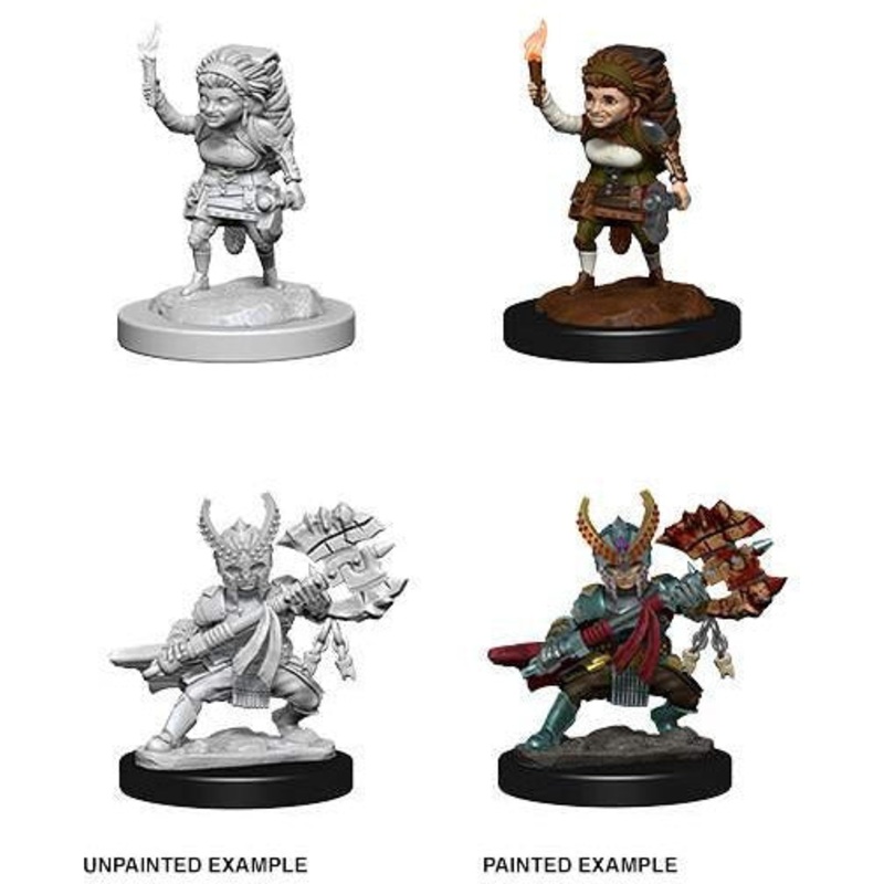D&D Unpainted Mini – Female Halfling Fighter 73387