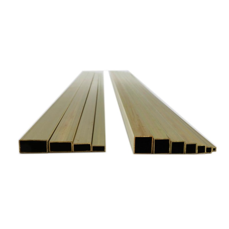 K&S Brass Square/Rectangular Tubing Assortment 12 (11pcs) KSE3406