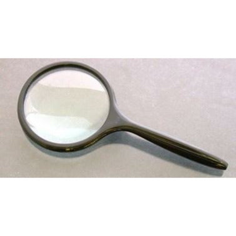 4 Round Glass Magnifier 2x Power
