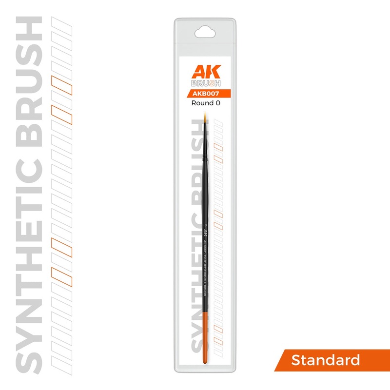 AK Interactive Synthetic Brush Round 0 – AK-B007