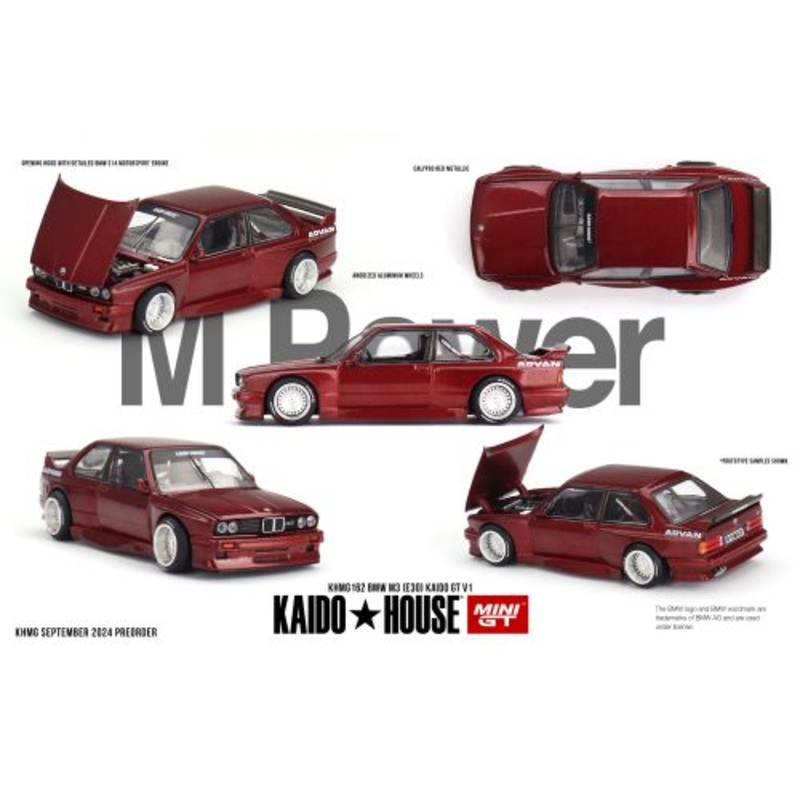 [ Back-order ] TSM MINI-GT KHMG162 1:64 BMW M3 E30 Kaido GT V1 LHD model car