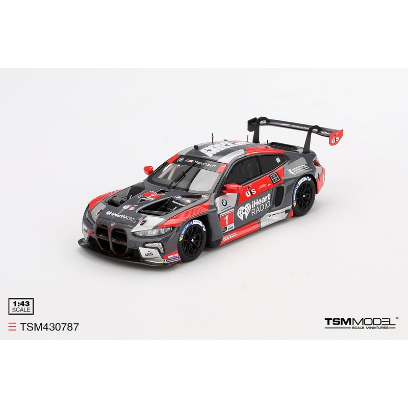 [ Back-order ] TSM TSM430787 1:43 BMW M4 GT3 IMSA 12 Hours of Sebring 2024 #1 Paul Miller Racing model car