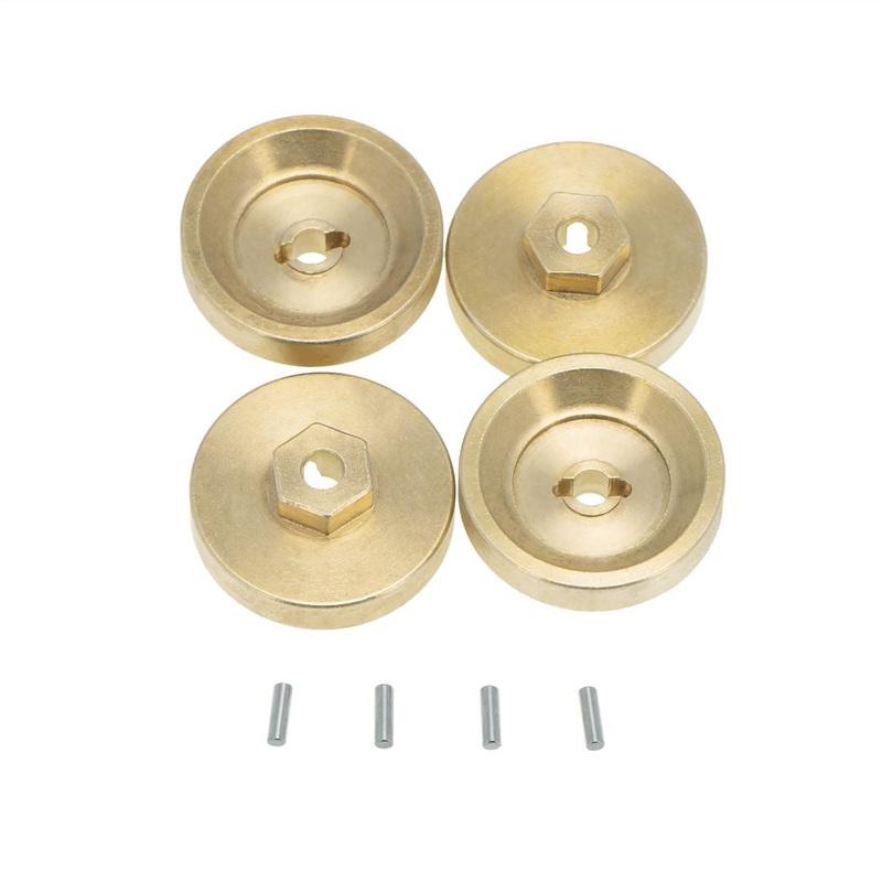 Wheel Hex Weight (4): 4mm Brass – HDTSCX24-9