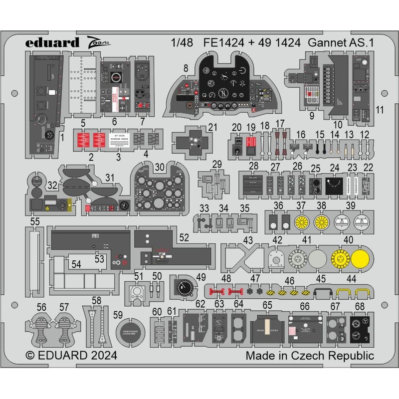 Detail Kit for Airfix Gannet AS.1 1/48 by Eduard