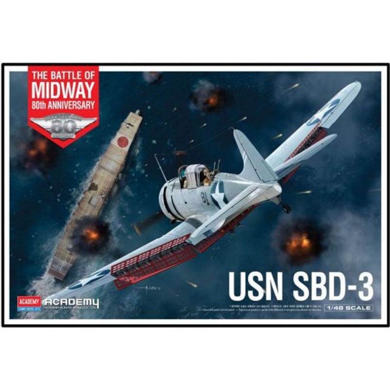 USN SBD-3 Battle of Midway 1/48 #12345 by Academy