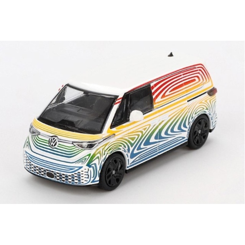 [ Back-order ] TSM MINI-GT MGT00899-R 1:64 Volkswagen ID. Buzz Prototype Rainbow RHD model car