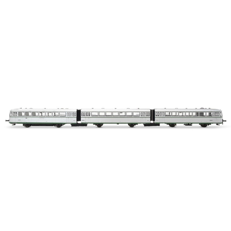 DCC + Sound Diesel railcar BR 591.300 Renfe Ep.III 3-part