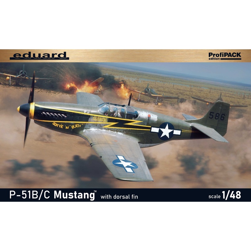 P-51B/C Mustang w/ dorsal fin Profipack Edition 1/48 #82108 by Eduard