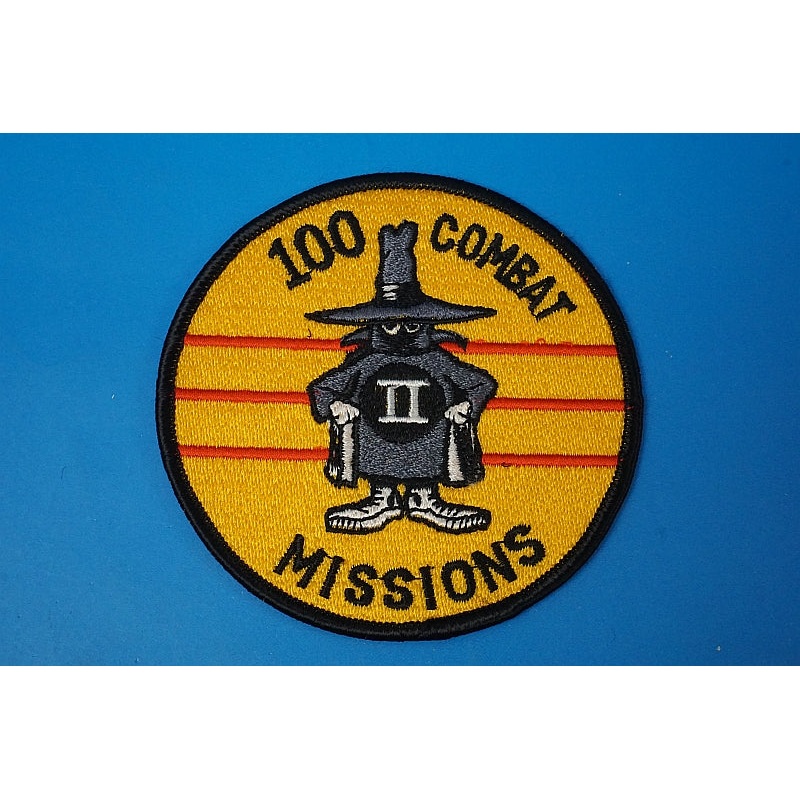 Patch USAF 100 COMBAT MISSIONS Spook without hook and loop