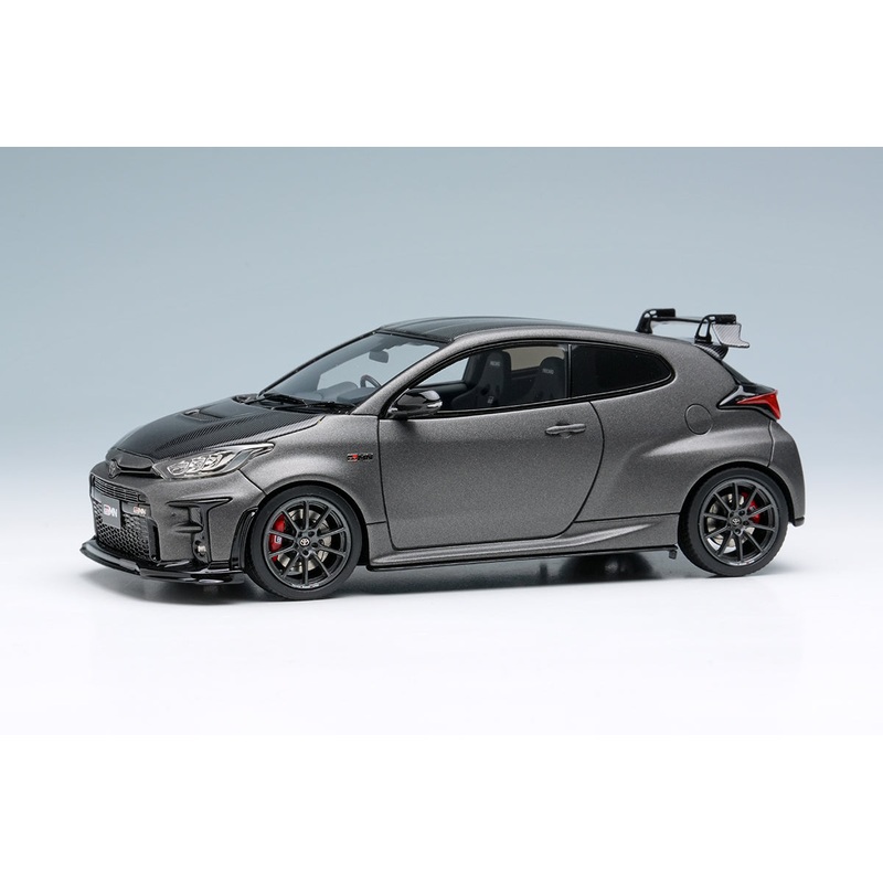 [ Back-order ] Make Up EIDOLON EM656A 1:43 Toyota GRMN Yaris Circuit Package 2022 Matte Steel model car