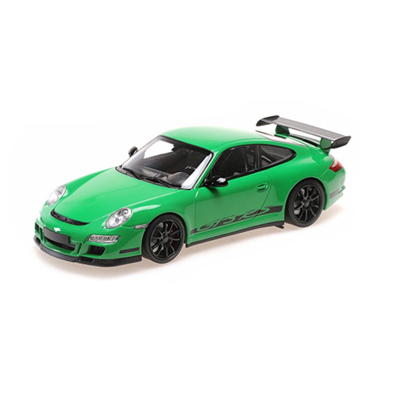[ Back-order ] MINICHAMPS 155062124 1:18 Porsche 911 GT3 RS 2007 Green model car