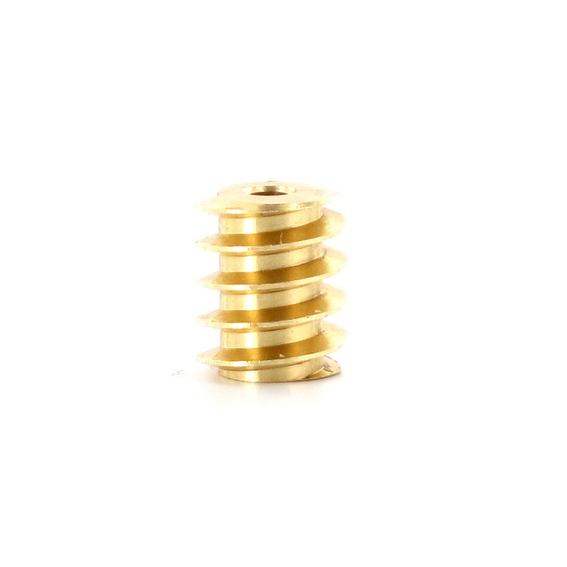 Brass worm M0.4 D = 5 L = 6 DI = 1.5 mm