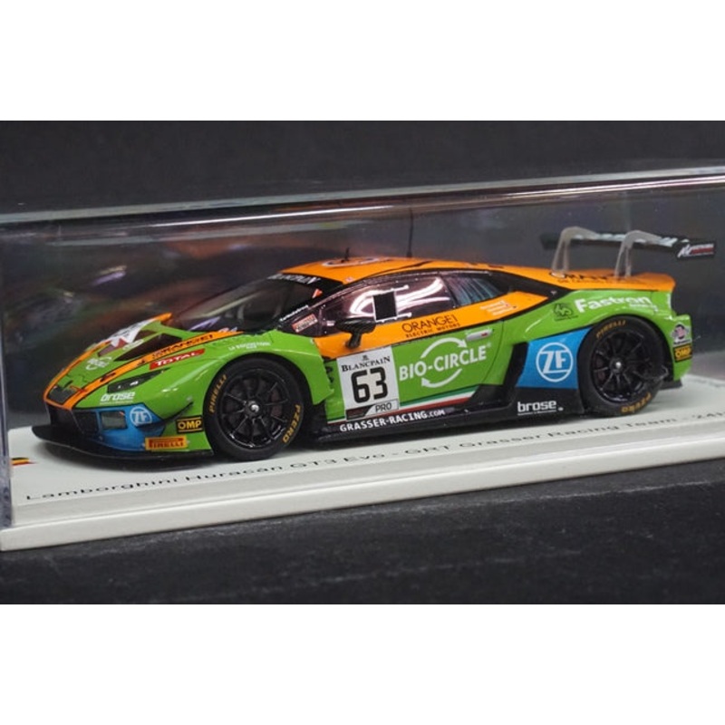 1:43 SPARK SB316 Lamborghini Huracan GT3 EVO GRT Grasser Racing Team SPA 24h 2019 #63